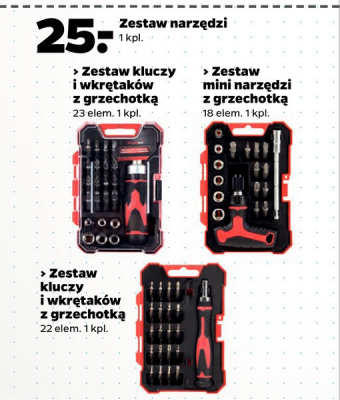 Zestaw kluczy i wkrętaków z grzechotką Tooltec promocja w Biedronka