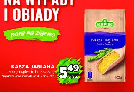 Kasza jaglana Kupiec promocja