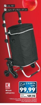 Wózek na zakupy 47 x 93.5 x 37 cm K-classic promocja
