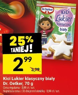 Kici lukier klasyczny biały Dr. Oetker promocja w Twój Market