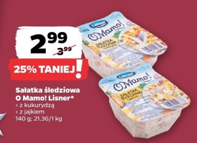 Sałatka śledziowa z Mamo! z kukurydzą promocja w Netto