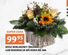 Kosz wiklinowy 艣redni promocja