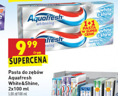Pasta do z臋b贸w white & shine Aquafresh whitening promocja