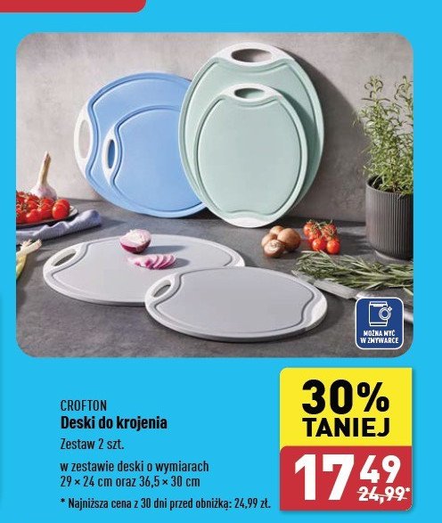 Deski do krojenia 36.5 x 30 cm Crofton promocja