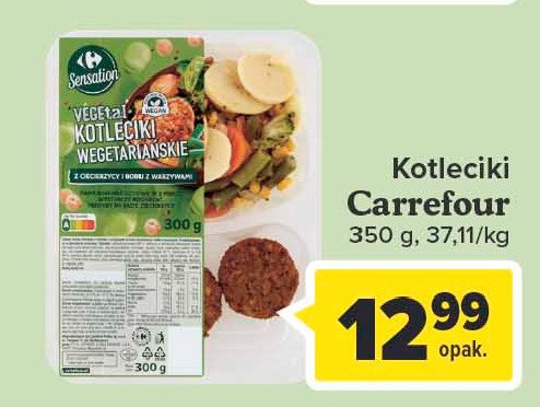 Kotleciki wegetariańskie Carrefour sensation promocja