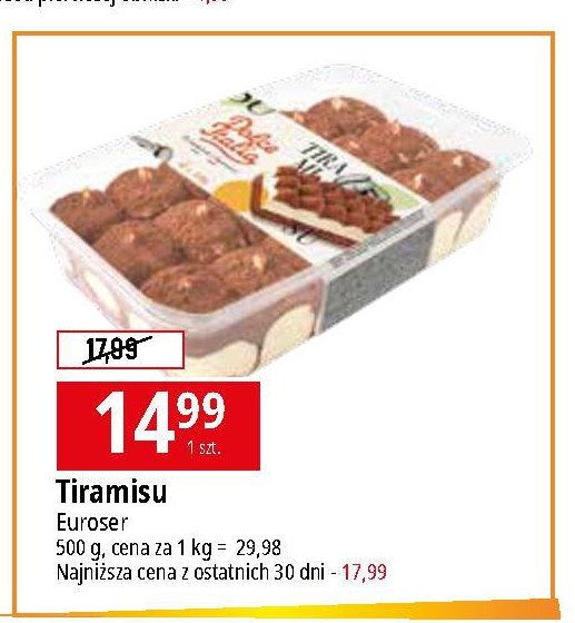 Tiramisu Dolce italia promocja