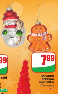 Bombka szklana kształtka różne wzory promocja w Dino