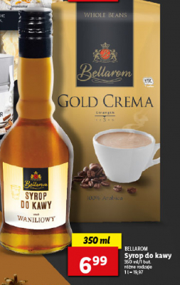 Syrop do kawy waniliowy Bellarom caffe promocja