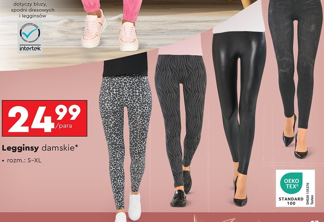 Legginsy s-xl promocja w Biedronka