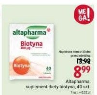 Suplement diety biotyna Altapharma promocja