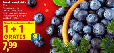 Borówki amerykańskie  promocja w Lidl