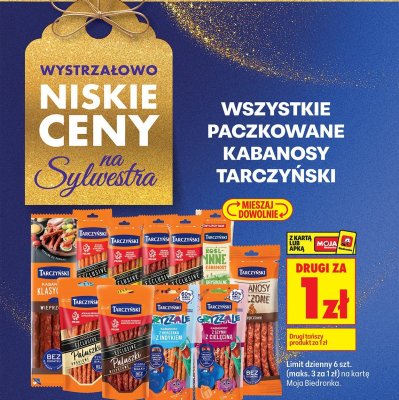Dipy paczkowane kabanosy DRUGIE ZA 1 ZŁ promocja w Biedronka