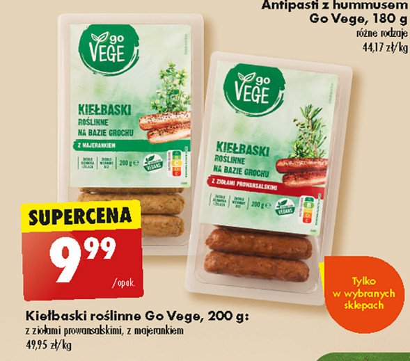 Kie艂baski ro艣linne z majerankiem Govege promocja