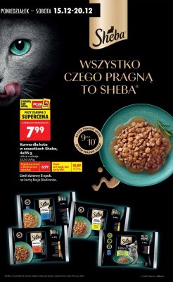 Karma dla kota w saszetkach Sheba 4x85g różne rodzaje promocja w Biedronka