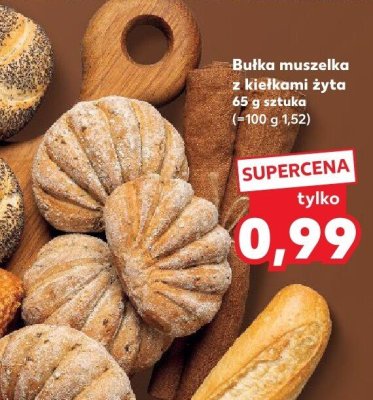 Bułka muszelka z kiełkami żyta promocja w Kaufland