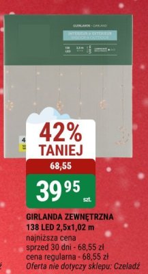 Girlanda zewnętrzna 138 LED 2,5x1,02 m promocja w bi1