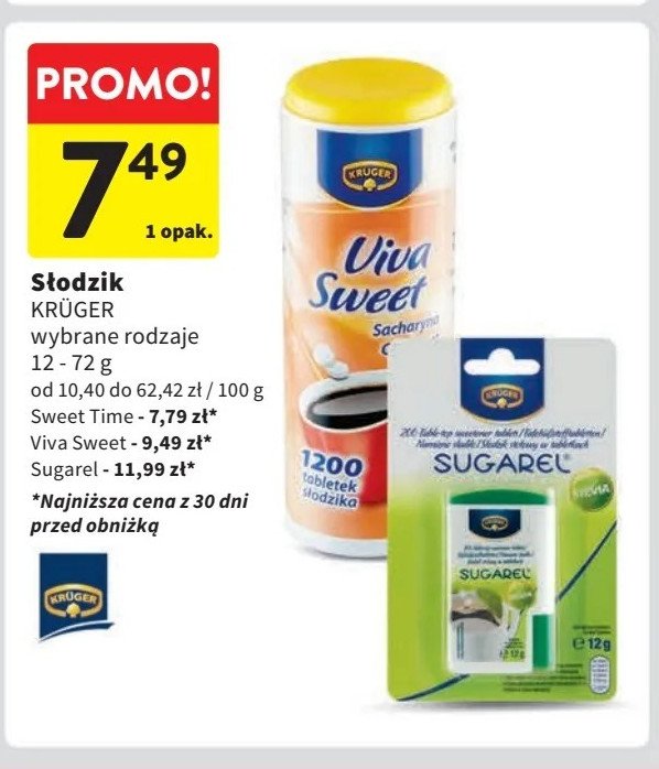 Słodzik viva sweet Kruger promocja