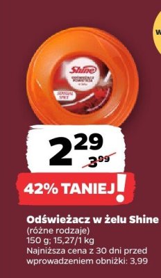 Odświeżacz w żelu Shine promocja w Netto