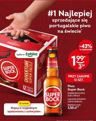 Piwo Super Bock butelka bezzwrotna 0,25l promocja w Żabka