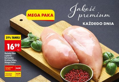Świeży filet z piersi kurczaka Mega Paka promocja w Biedronka