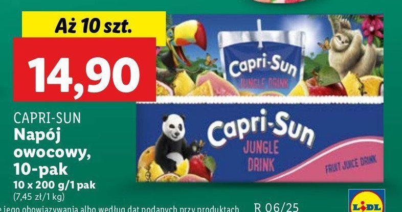 Napój jungle Capri-sun promocja