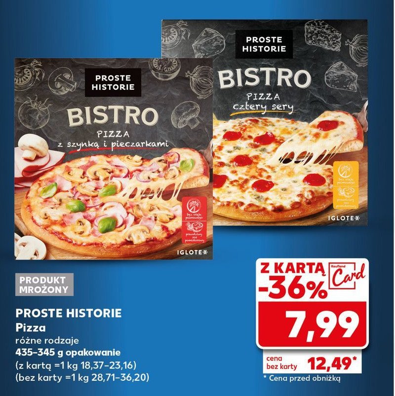 Pizza z szynką i pieczarkami Iglotex bistro promocja