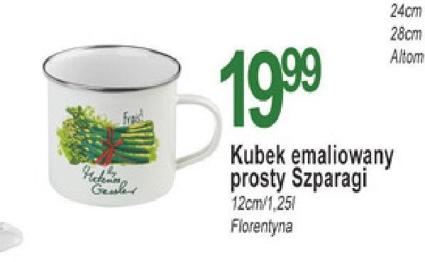 Kubek emaliowany 1.25 l Florentyna promocja