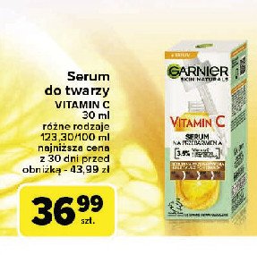 Serum do twarzy z vitaminą c na przebarwienia Garnier skin naturals promocja