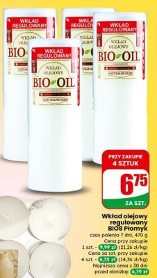Wkład olejowy regulowany BIO8 Płomyk promocja w Dino