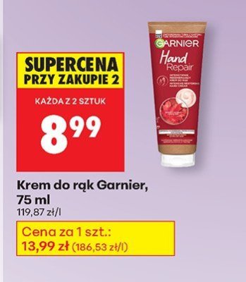 Krem do rąk Garnier, 75 ml promocja w Biedronka