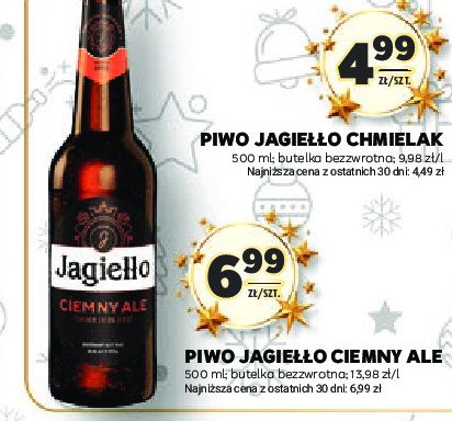 Piwo Jagiełło ciemny ale promocja w Stokrotka