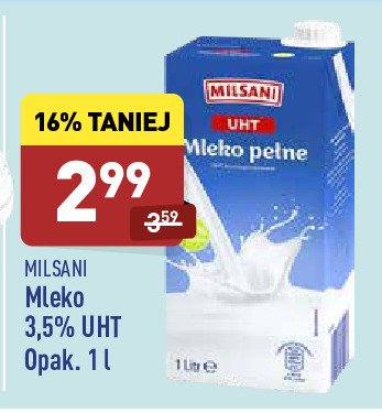Mleko 3.5% Milsani promocje
