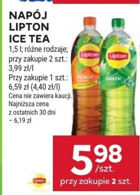 Napój Lipton Ice Tea promocja w Stokrotka