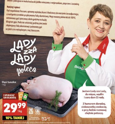 Gęś tuszka promocja w Delikatesy Centrum
