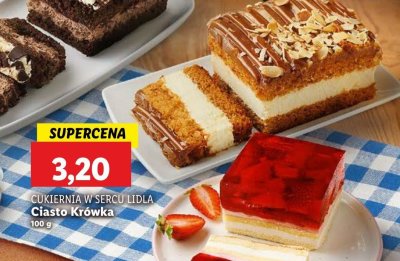 Ciasto krówka Cukiernia lidla promocja