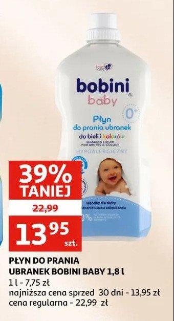 Płyn do prania ubranek dziecięcych Bobini baby promocja