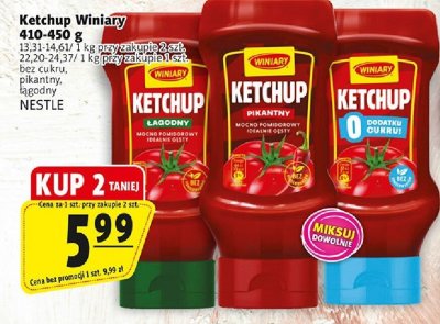 Ketchup Winiary pikantny, łagodny NESTLE promocja w Prim Market