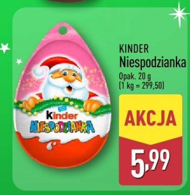 Niespodzianka Kinder promocja w Aldi