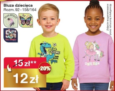 Bluza dziecięca Rozm. 92 - 158/164 promocja w Woolworth