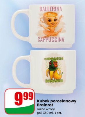 Kubek porcelanowy Brainrot różne wzory promocja w Dino