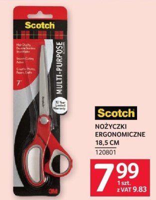 Nożyczki ergonomiczne SCOTCH NOŻYCZKI ERGONOMICZNE 18,5 CM promocja w Selgros