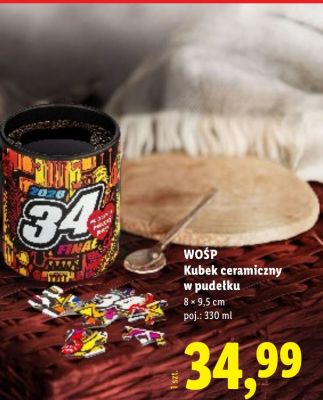 Kubek ceramiczny w pudełku promocja w Lidl