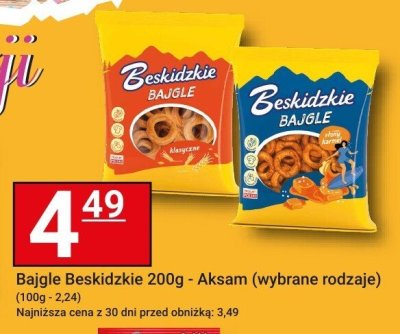Bajgle Beskidzkie 200g - Aksam (wybrane rodzaje) promocja w Hitpol