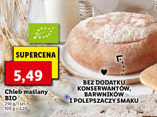 Chleb maślany bio promocja