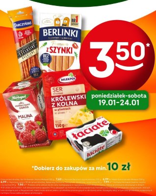 Parówki Berlinki z szynki Premium Animex promocja w Żabka