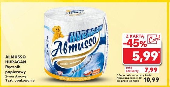 Ręcznik papierowy ALMUSSO HURAGAN promocja