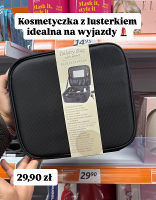 Kosmetyczka z przegródkami i lusterkiem promocja w Action