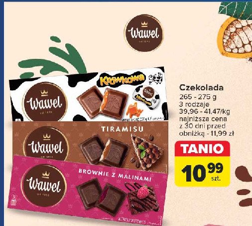 Czekolada brownie z malinami promocja