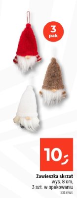 Zawieszka skrzat wys. 8 cm 3 szt. w opakowaniu promocja w Dealz