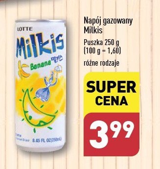 Napój banana Milkis promocja